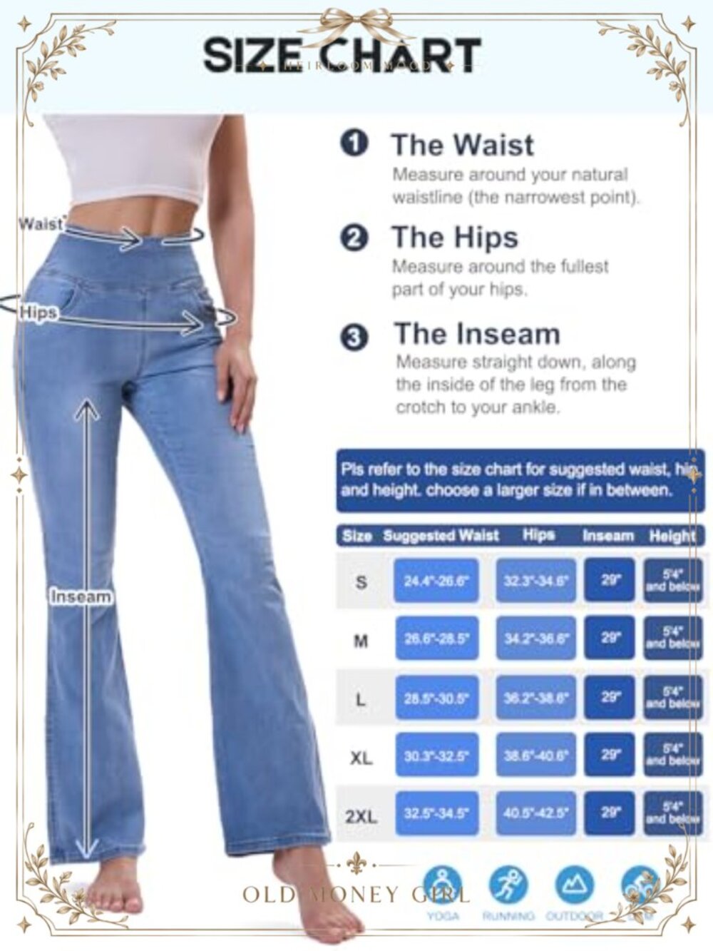 Pull On Flare Jeans High Waisted Stretchy Tummy Control Boot Cut Skinny - Picture 5 of 6